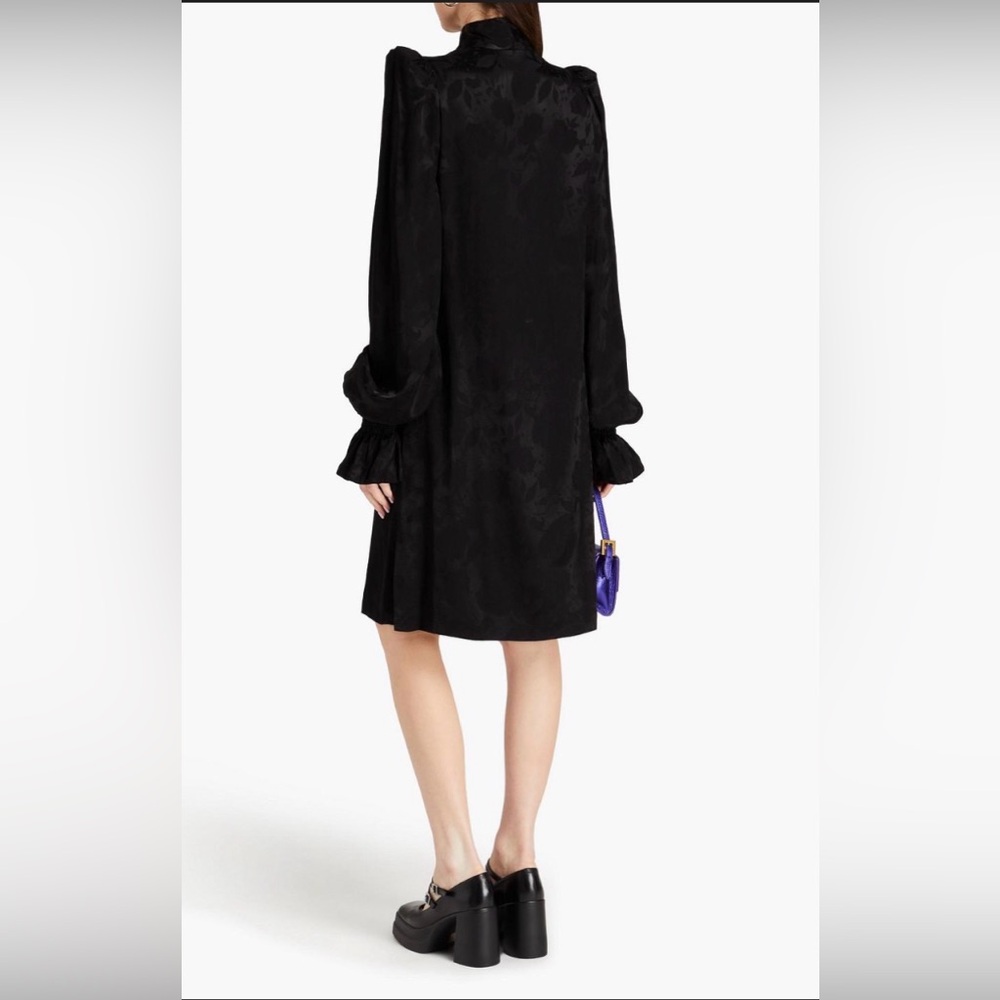 The Vampire’s Wife “Storm From The Shelter” Jacquard Dress – Black (Rare) - Picture 3 of 11